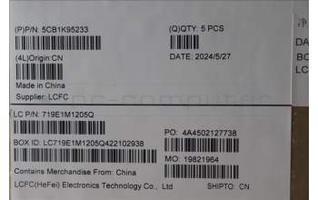 Lenovo 5CB1K95233 Tastatur inkl. Topcase ASM_POR L82XM AB NBL