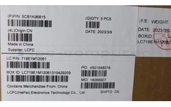 Lenovo 5CB1K96815 Tastatur inkl. Topcase ASM_ENG L82XM AG NBL