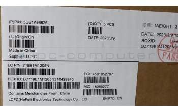 Lenovo 5CB1K96826 Tastatur inkl. Topcase ASM_RUS L82XM AG NBL