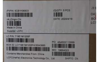 Lenovo 5CB1K96833 Tastatur inkl. Topcase ASM_HUN L82XM AG NBL