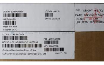 Lenovo 5CB1K96869 Tastatur inkl. Topcase ASM_SLV L82XM AGFP BL