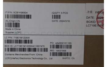 Lenovo 5CB1K96904 Tastatur inkl. Topcase ASM_BUL L82XM AGFP NBL