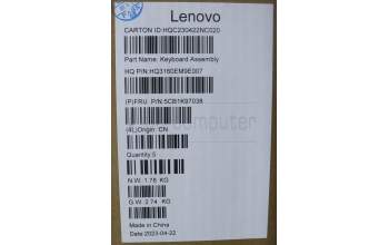 Lenovo 5CB1K97038 Tastatur inkl. Topcase ASM_BEL H83ALARGY