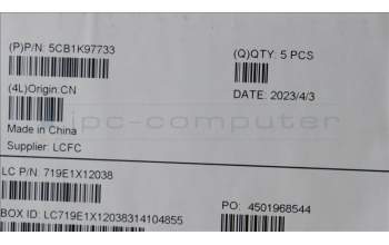 Lenovo 5CB1K97733 Tastatur inkl. Topcase ASM_BUL L82XL FP AG BL