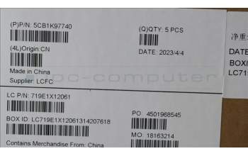 Lenovo 5CB1K97740 Tastatur inkl. Topcase deutsch L82XL FP AG BL