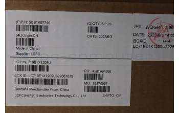 Lenovo 5CB1K97746 Tastatur inkl. Topcase ASM_ITA L82XL FP AG BL