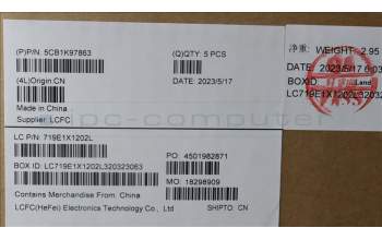 Lenovo 5CB1K97863 Tastatur inkl. Topcase ASM_FRA L82XL NFP AB BL