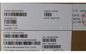 Lenovo 5CB1K97872 Tastatur inkl. Topcase ASM_ITA L82XL NFP AB BL