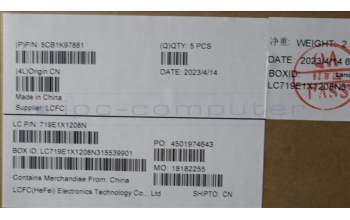 Lenovo 5CB1K97881 Tastatur inkl. Topcase schweiz L82XL NFP AB BL