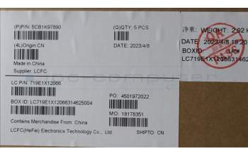 Lenovo 5CB1K97890 Tastatur inkl. Topcase ASM_ITA L82XL NFP ABNBL