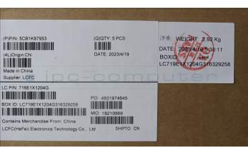 Lenovo 5CB1K97953 Tastatur inkl. Topcase ASM_ITA L82XL NFP AGNBL