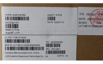 Lenovo 5CB1K97954 Tastatur inkl. Topcase spanisch L82XL NFP AGNBL