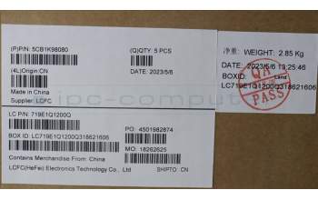 Lenovo 5CB1K98080 Tastatur inkl. Topcase ASM_CZE/SLK L82YT NFPBK