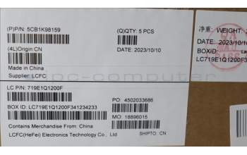 Lenovo 5CB1K98159 Tastatur inkl. Topcase ASM_UKR L82YT NFP BK