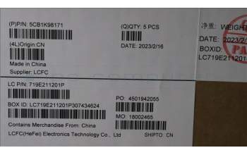 Lenovo 5CB1K98171 Tastatur inkl. Topcase ASM_ENG L83AS A/G