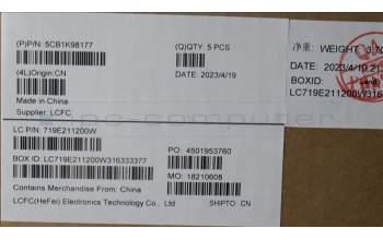 Lenovo 5CB1K98177 Tastatur inkl. Topcase ASM_GRE L83AS A/G