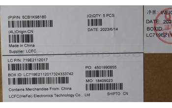 Lenovo 5CB1K98180 Tastatur inkl. Topcase ASM_HUN L83AS A/G