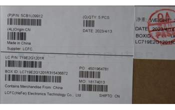 Lenovo 5CB1L09912 Tastatur inkl. Topcase ASM_ITA L82WQ RGB WTWOL