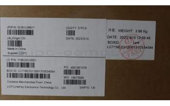 Lenovo 5CB1L09917 Tastatur inkl. Topcase ASM_POR L82WQ RGB WTWOL