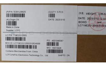 Lenovo 5CB1L09925 Tastatur inkl. Topcase ASM_UK L82WQ RGB WTWOL