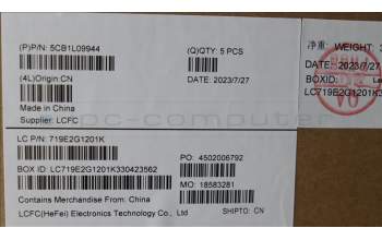 Lenovo 5CB1L09944 Tastatur inkl. Topcase ASM_ITA L82WQ WH WT WOL