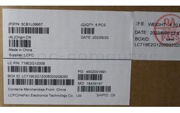 Lenovo 5CB1L09957 Tastatur inkl. Topcase ASM_UK L82WQ WH WT WOL