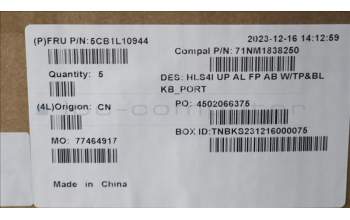 Lenovo 5CB1L10944 Tastatur inkl. Topcase_POR C82XD FP AB BL AL