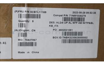 Lenovo 5CB1L11169 Tastatur inkl. Topcase_ITA C82XD NFP AB BL AL