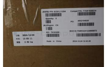 Lenovo 5CB1L11204 Tastatur inkl. Topcase_POR C82XD NFP AB BL PL