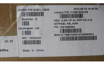 Lenovo 5CB1L13620 Tastatur inkl. Topcase_HUN C82XF NFP CG BL AL