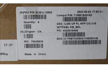 Lenovo 5CB1L13653 Tastatur inkl. Topcase_BEL C82XF NFP CG BL PL