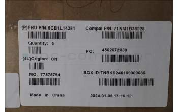 Lenovo 5CB1L14281 Tastatur inkl. Topcase_SWS C82XF FP AB BL AL