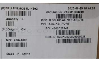 Lenovo 5CB1L14302 Tastatur inkl. Topcase_POR C82XF NFP AB BL AL