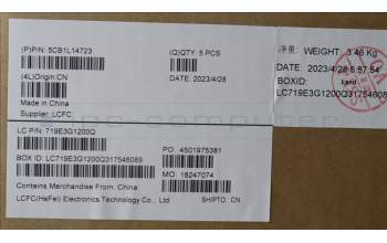 Lenovo 5CB1L14723 Tastatur inkl. Topcase ASM_ENG L82XR FP AB BL