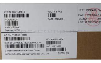 Lenovo 5CB1L14815 Tastatur inkl. Topcase ASM_UK L82XR FP AG NBL