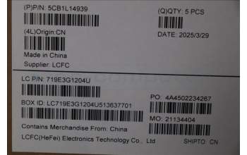 Lenovo 5CB1L14939 Tastatur inkl. Topcase ASM_SLV L82XR NFP ABNBL