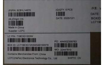 Lenovo 5CB1L14970 Tastatur inkl. Topcase ASM_FRA L82XR NFP AG BL