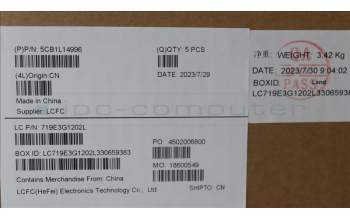 Lenovo 5CB1L14996 Tastatur inkl. Topcase ASM_UK L82XR NFP AGNBL