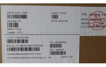 Lenovo 5CB1L15007 Tastatur inkl. Topcase ASM_FRA L82XR NFP AGNBL