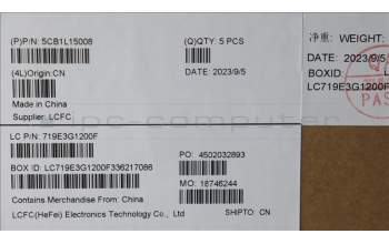 Lenovo 5CB1L15008 Tastatur inkl. Topcase deutsch L82XR NFP AGNBL