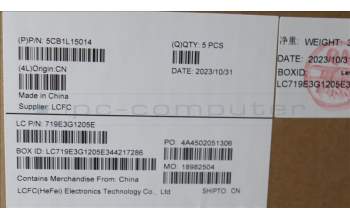 Lenovo 5CB1L15014 Tastatur inkl. Topcase ASM_NORDICL82XRNFPAGNBL