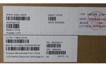 Lenovo 5CB1L16379 Tastatur inkl. Topcase ASM_FRA L82XQ AB BL