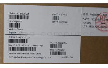 Lenovo 5CB1L21205 Tastatur inkl. Topcase ASM_ITA L82XQ ABFP BL