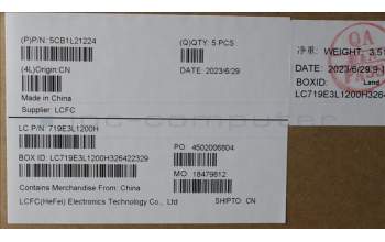 Lenovo 5CB1L21224 Tastatur inkl. Topcase spanisch L82XQ ABFP NBL