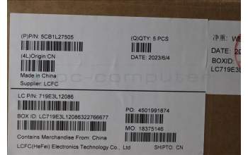 Lenovo 5CB1L27505 Tastatur inkl. Topcase ASM_ENG L82XQ AG BL