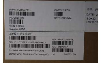 Lenovo 5CB1L27511 Tastatur inkl. Topcase ASM_GRE L82XQ AG BL