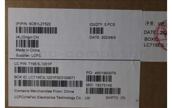 Lenovo 5CB1L27522 Tastatur inkl. Topcase ASM_RUS L82XQ AG BL