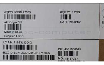 Lenovo 5CB1L27535 Tastatur inkl. Topcase spanisch L82XQ AG NBL