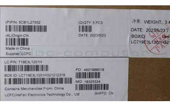 Lenovo 5CB1L27552 Tastatur inkl. Topcase ASM_BEL L82XQ AG NBL