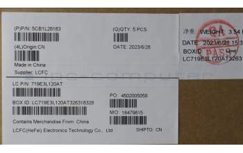 Lenovo 5CB1L28183 Tastatur inkl. Topcase ASM_BEL L82XQ AGFP BL